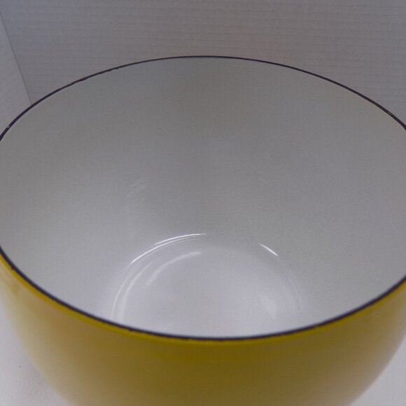 MCM DANSK Kobenstyle Yellow Enamel Tall Bowl Jens Quistgaard IHQ France Retro - Picture 9 of 12
